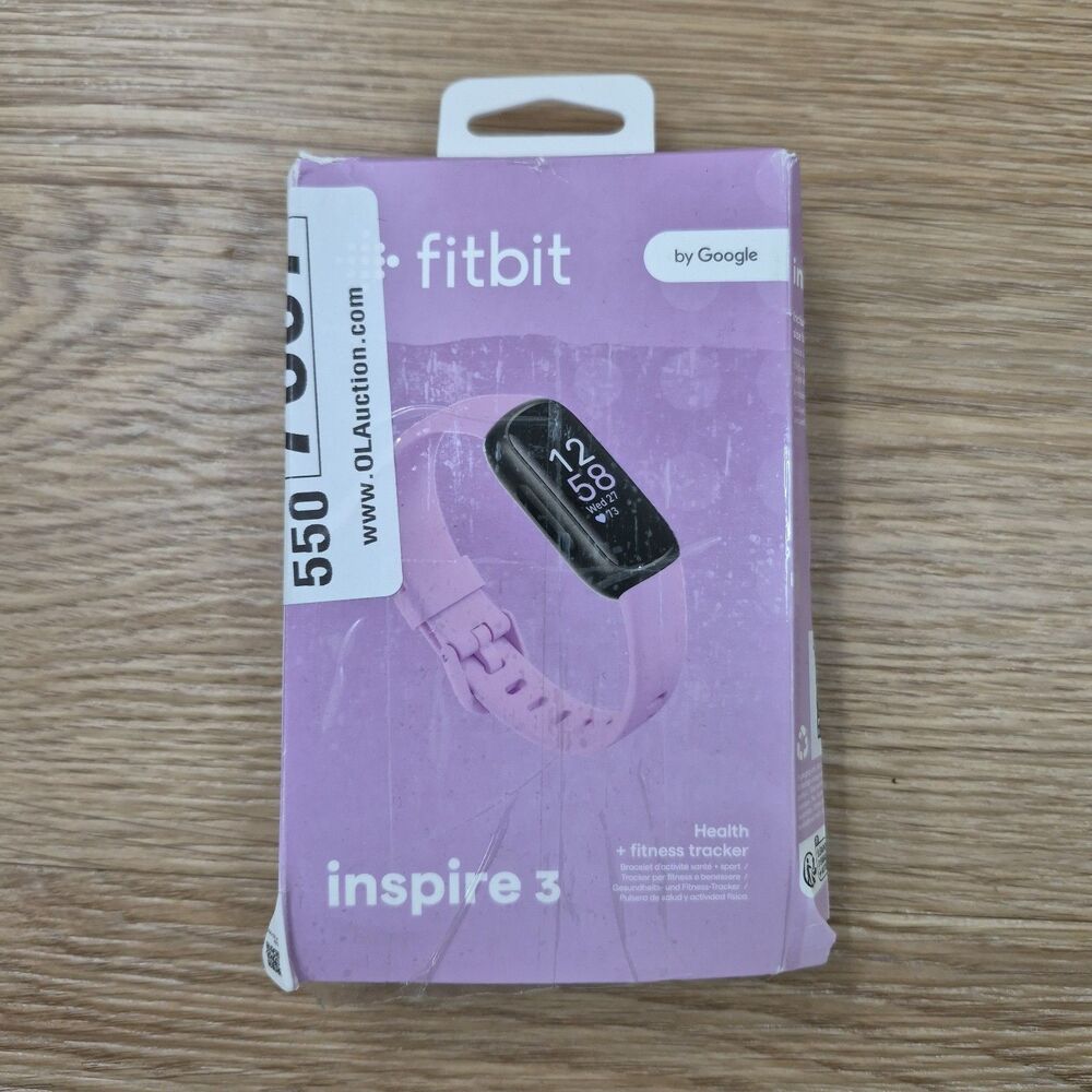 Fitbit Inspire 3 Health & Fitness Tracker in Lilac Bliss Stress Management